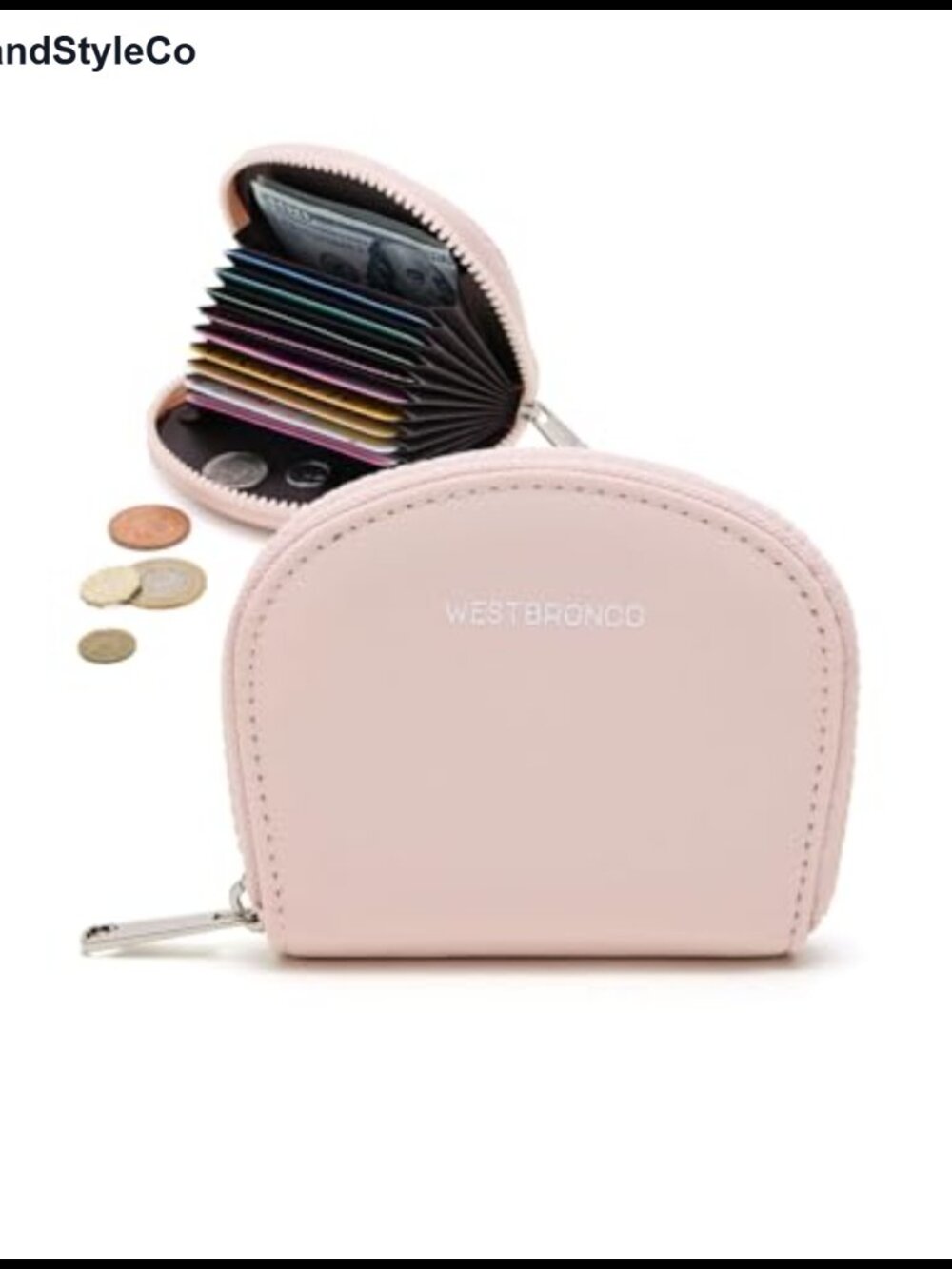 RFID Blocking Accordion Wallet with 11 Card Slots - Nylon Coin Purse